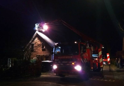 Schoorsteenbrand in Lieren