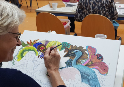 Creatief bezig in Kulturhus