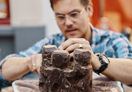 Smullen tijdens Chocoladefestival