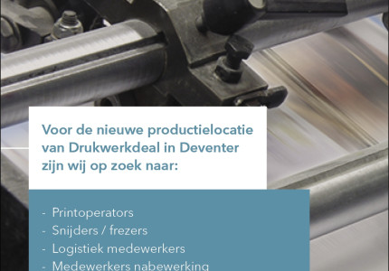 Diverse functies bij Drukwerkdeal.nl’