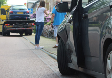 Botsing met materiële schade