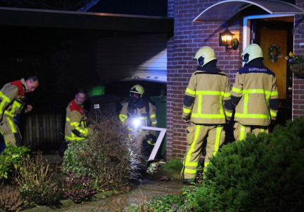 Schuurbrand op Oudejaarsavond