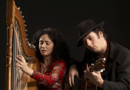 Harp in dialoog met flamencogitaar
