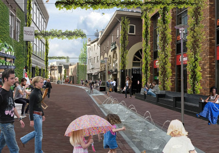 Marktstroom vloeiende verbinding op alle niveaus