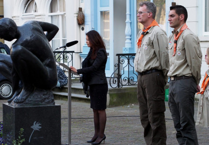Herdenking bij Indië Monument