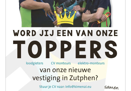 WORD JIJ EEN VAN ONZE TOPPERS