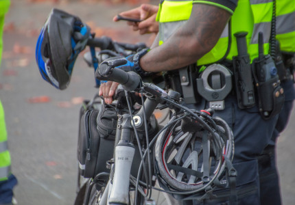 Meer agenten fietsend naar werk
