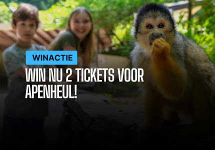 Win 2 tickets voor Apenheul