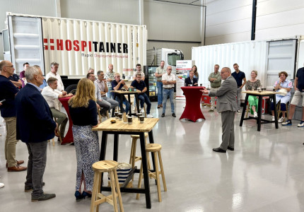 BGE bezoekt Hospitainer in Vaassen