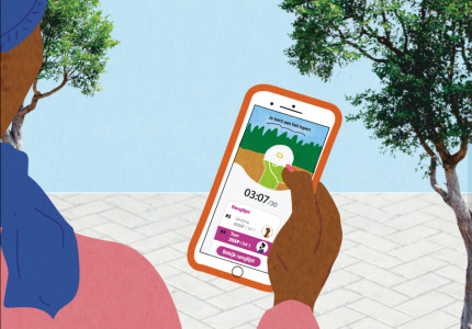 Een derde (thuis)werkers legt rondje vast in app