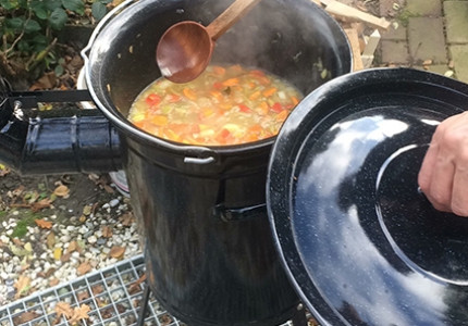 Buiten koken kan in ieder seizoen!