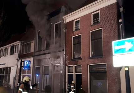 Brand in binnenstad Zutphen