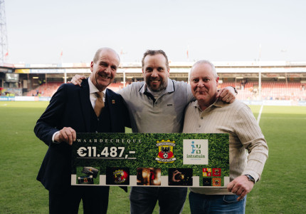Intratuin haalt prachtig bedrag op voor de club