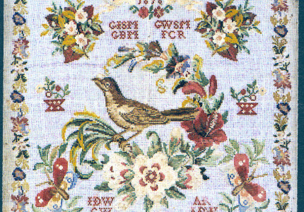 Tentoonstelling over merklappen