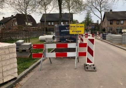 Fietsers negeren afzetting tijdens werkzaamheden