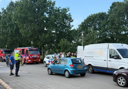 Man belandt in kanaal Noord bij Polstraat in Apeldoorn