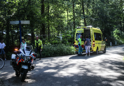 Botsing tussen fietsers in Beekbergen