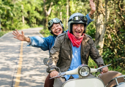 Tocht met klassieke motoren