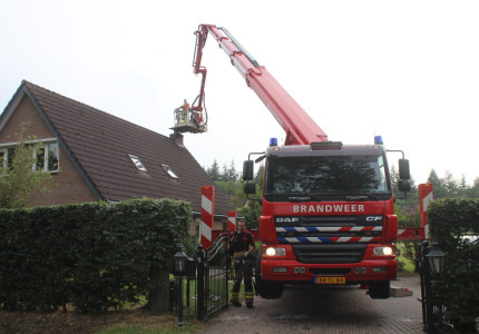 Schoorsteenbrand snel onder controle