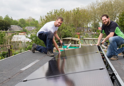 Volkstuinvereniging in Zutphen kiest voor duurzame energie