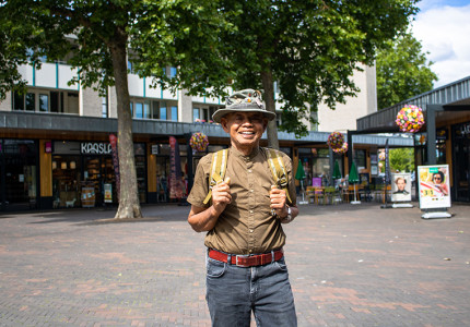 Ernest klaar voor de start