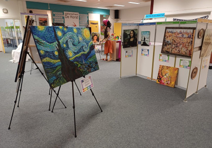 Leerlingen van Basisschool de Horst gaan vol verwondering op reis in de wereld van de beeldende kunst