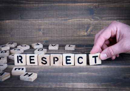 Van respect iets normaals maken!