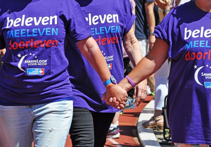 Samen lopen voor kankeronderzoek