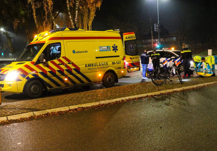 Opnieuw ongeval op de Sportlaan; Fietsster naar ziekenhuis