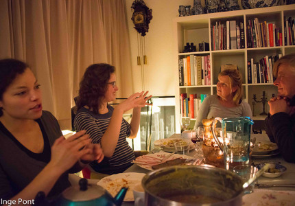 Hapje eten met vluchtelingen