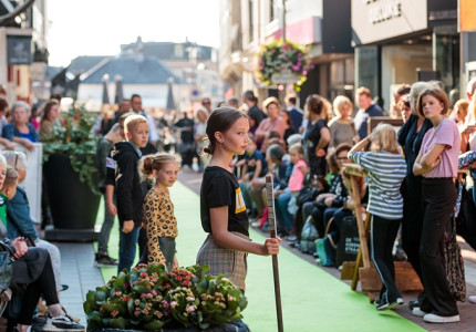 Nieuwste mode op de groene loper