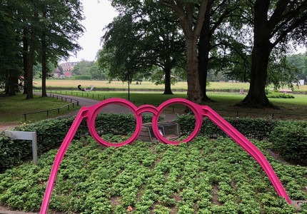 Bekijk het levendoor een roze bril