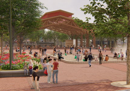Het Marktplein toen en straks