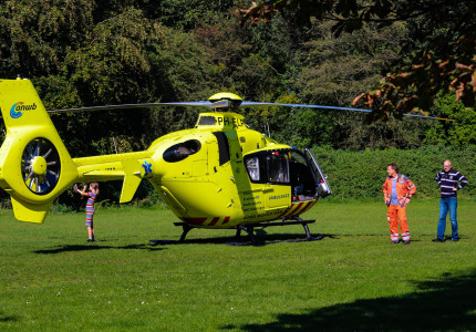 Traumahelikopter landt wegens ernstig incident