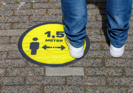 1.5 meter afstand houden weer verplicht