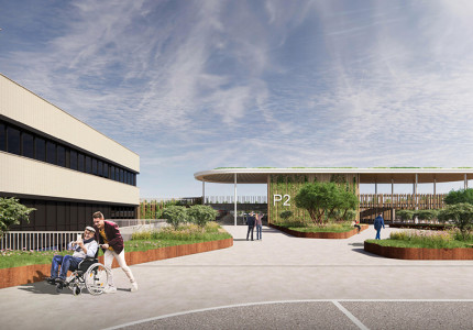 Nieuwe parkeergarage bij ziekenhuis