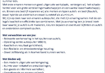 Ervaren autospuiter