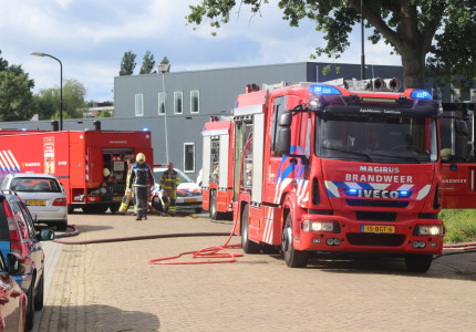 Brand in bedrijfspand aan de Condorweg in Apeldoorn