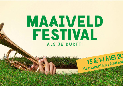 Vijfde editie van Maaiveld Festival op 13 en 14 mei met Paul De Leeuw & NJO Poporkest, HIIGO & Orkest De Ereprijs en Thijs Boontjes