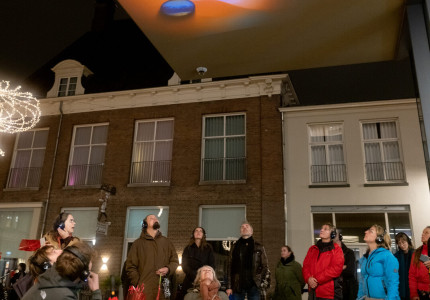 Lichtroute door de binnenstad