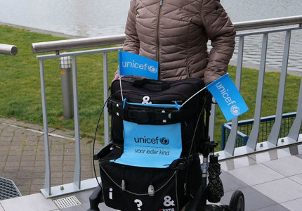 Met de rollator op pad voor het goede doel
