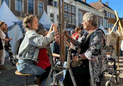 Mix van tekenkunst en chocola