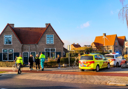 Fietser gewond bij botsing met bestelauto